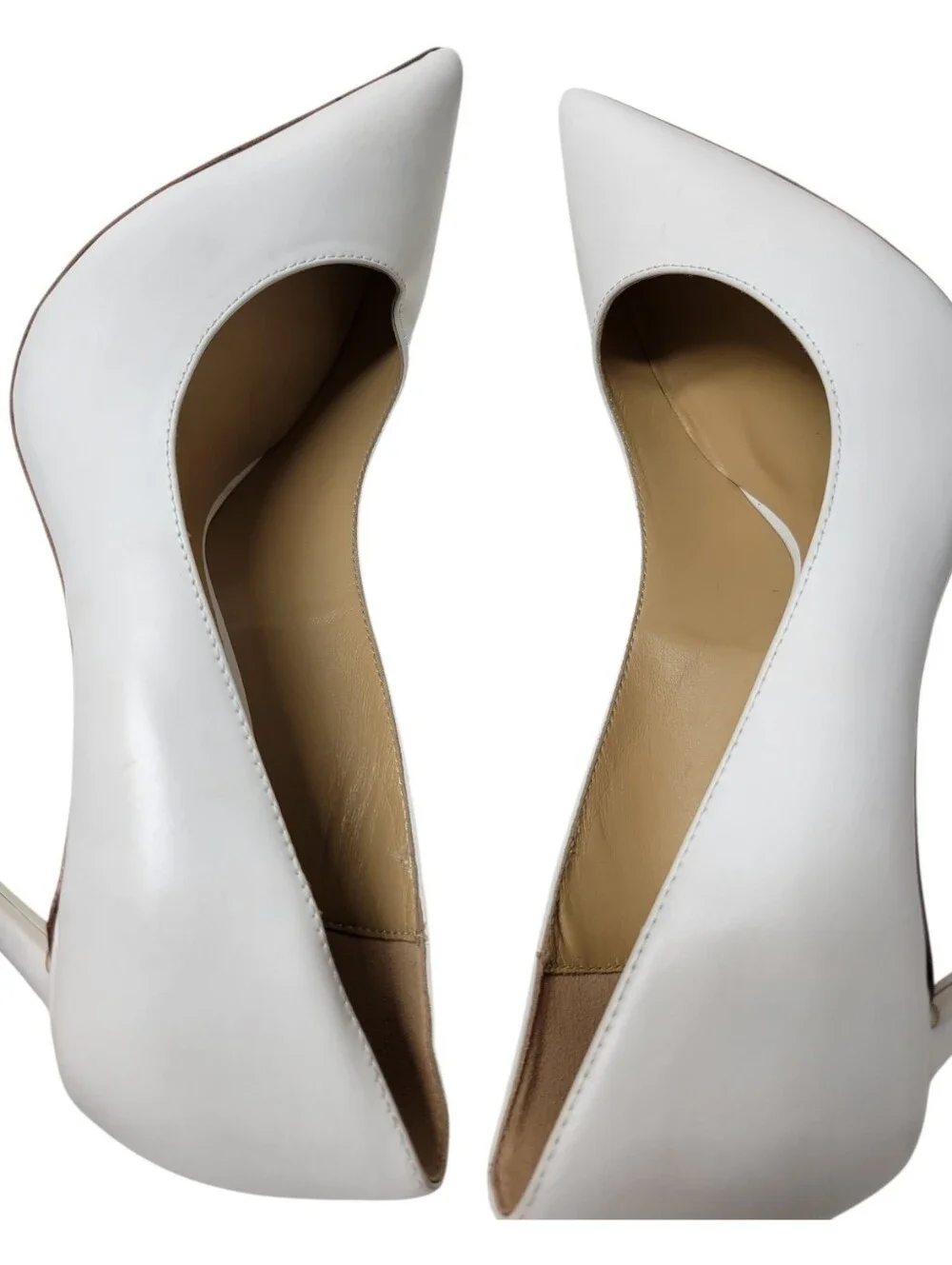 Tony Bianco Anja Milk Capretto Pointed Stiletto Shoes Size 9